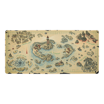Fisherman's Map Desk Mat