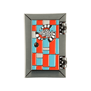 Psycho-Portal Hinged Lenticular Pin